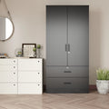 Black 4 Drawer Wooden Dresser with Lock I427319