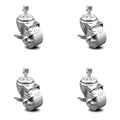 Semi Steel Swivel Caster Set of 4 with 10mm Stem I498291
