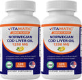 Cod Liver Oil 1250mg 120 Softgels Lemon Flavor N6852