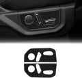 Carbon Fiber Seat Adjustment Button Frame Trim Cover 2PCS R58856
