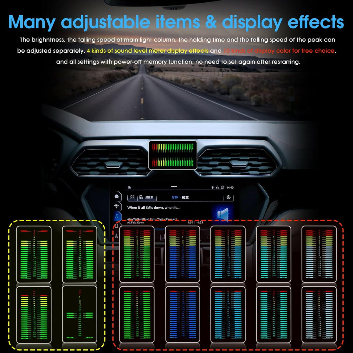 LED Sound Level Meter Audio Display T3498