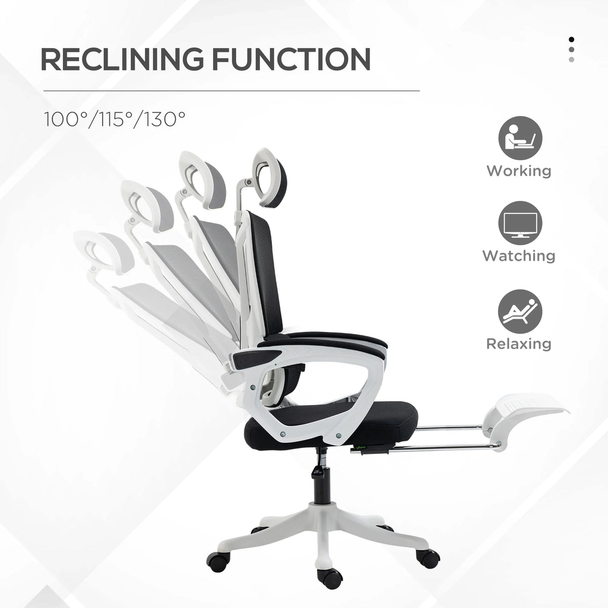 Black Home Office Chair with Adjustable Headrest and Lumbar Support J83426