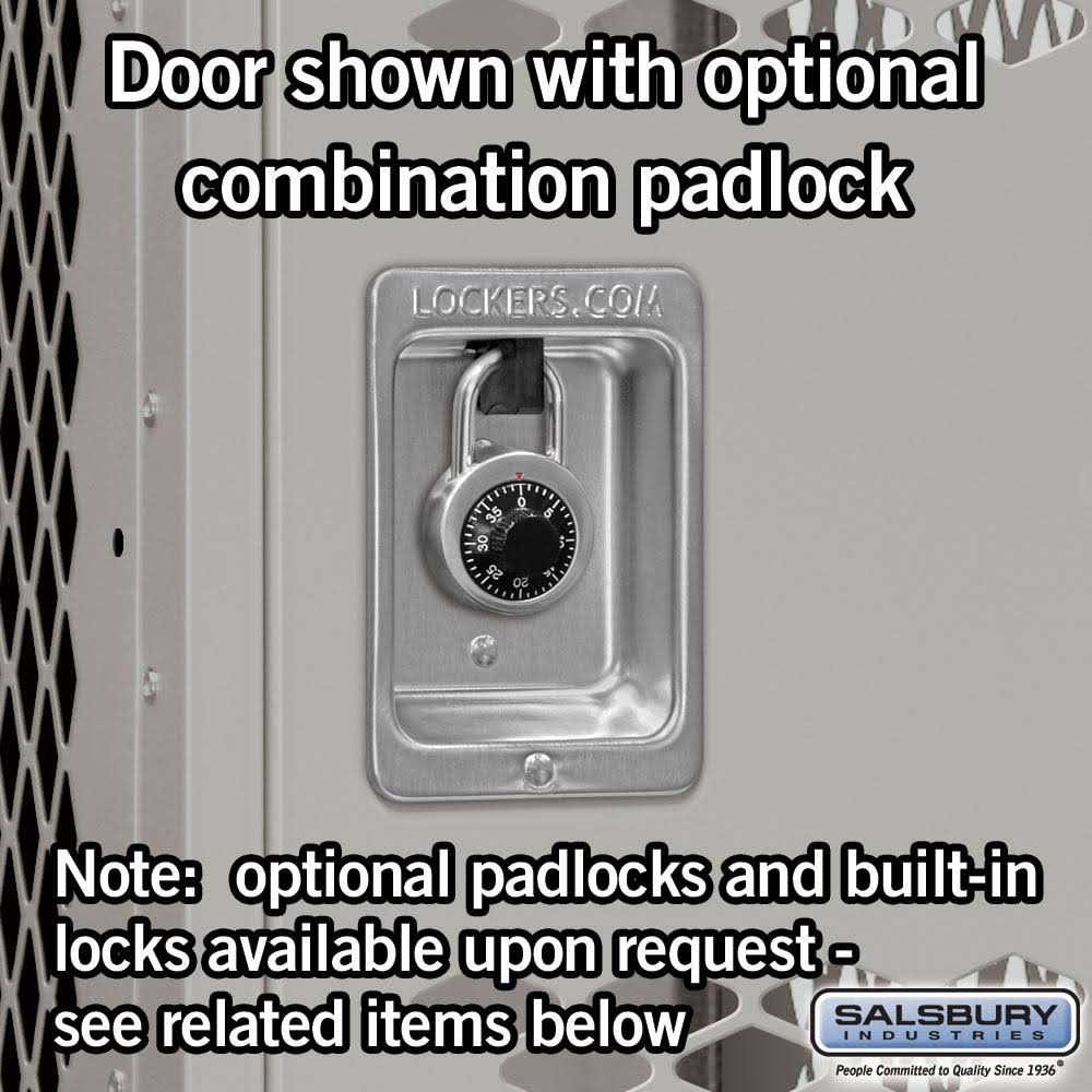 Gray Triple Tier Vented Metal Locker F776