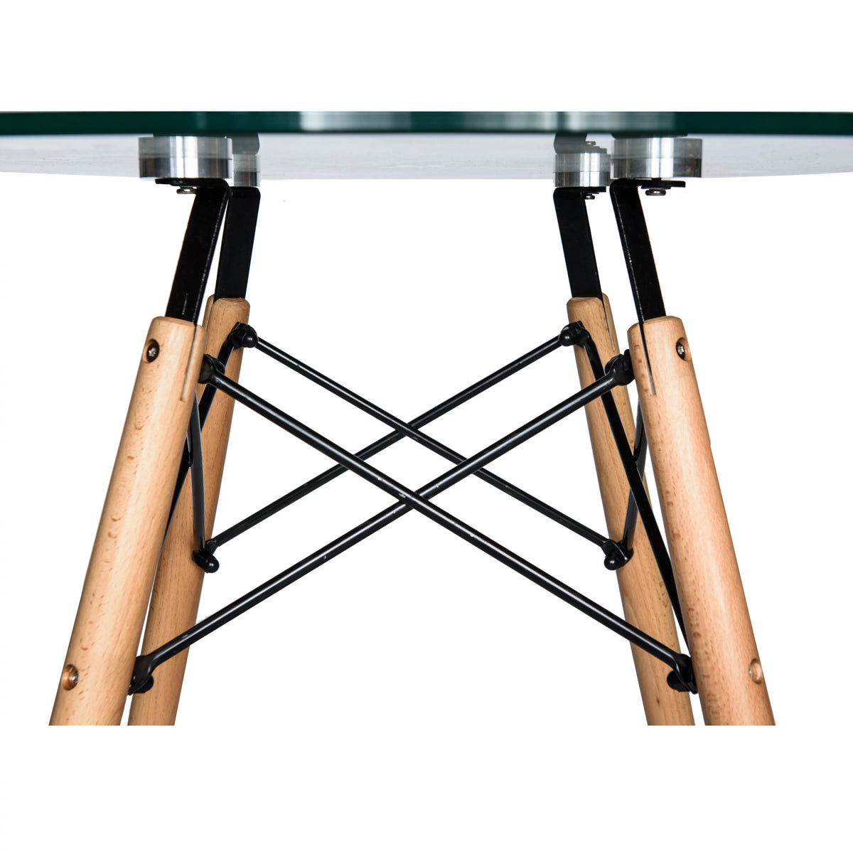 Round Glass Top Dining Table P195