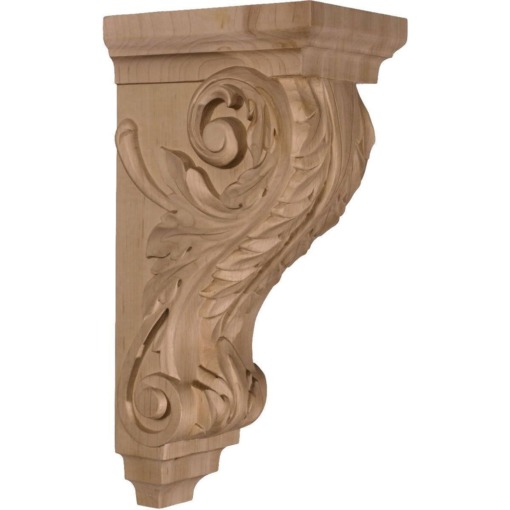 Large Acanthus Wood Corbel Mahogany F79212
