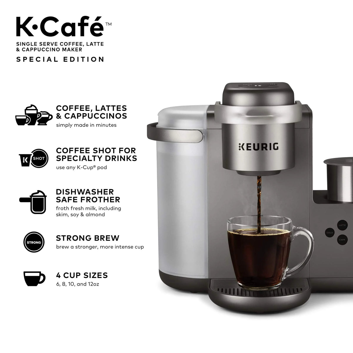 Single Serve Coffee Latte and Cappuccino Maker Y646