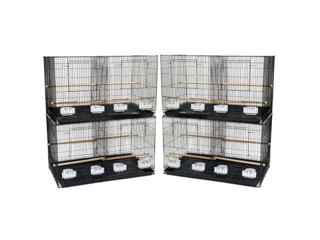 4 Medium Breeding Cages with Divider, Black K1509