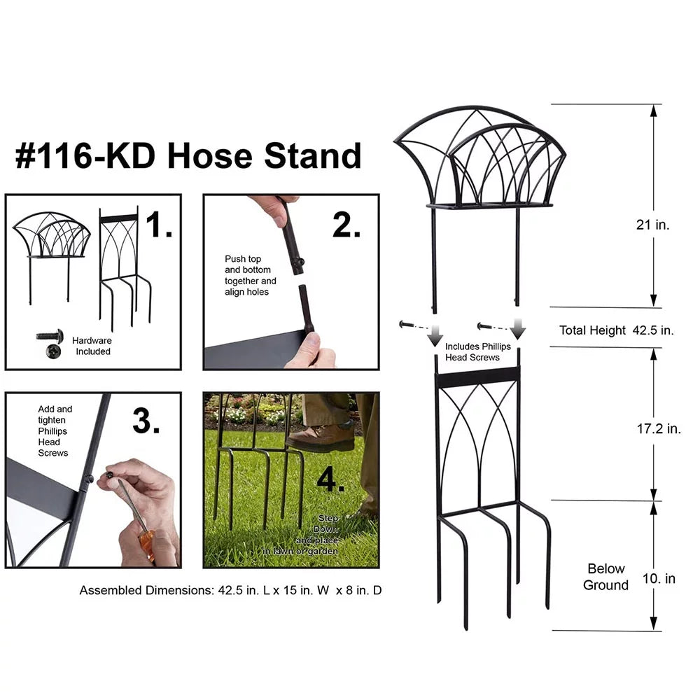 Steel Water Hose Stand with Storage Z595