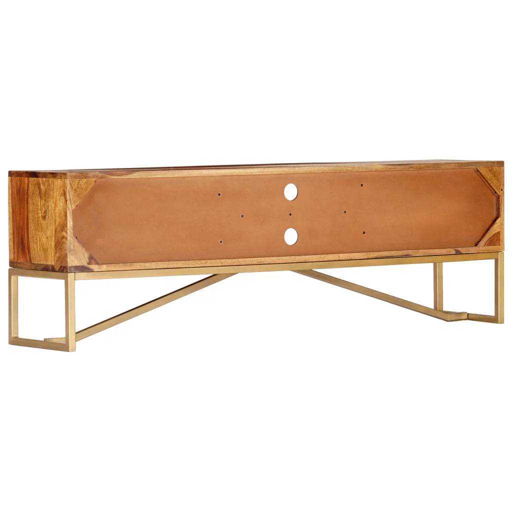 Sheesham Wood TV Stand with 2 Drawers and Shelves C770