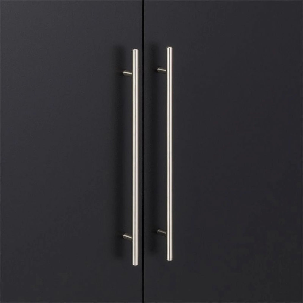 24" Black Wooden Storage Cabinet L408