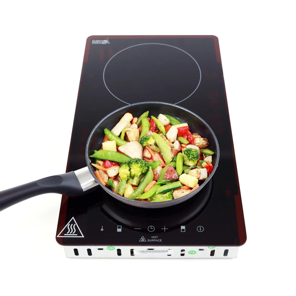 Dual Burner Electric Cooktop with Glass Surface E881192
