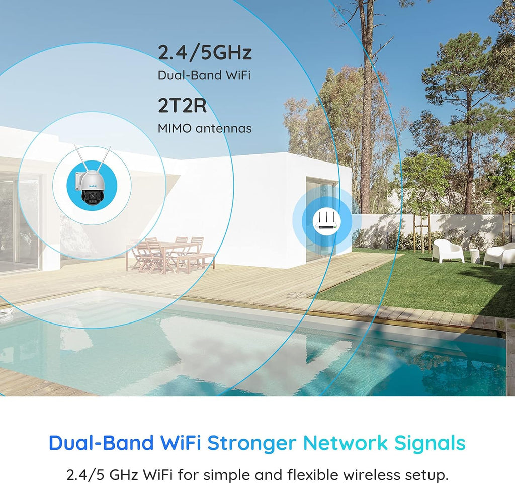 5MP Semi-Wireless Outdoor PTZ Security Camera System Y7931