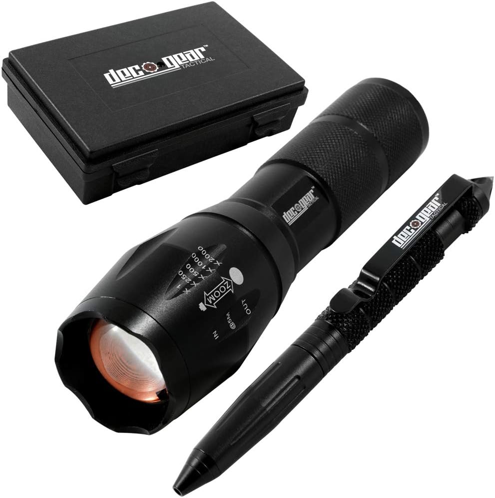 3-9x40mm Riflescope with Tactical Flashlight and Pen Set K20989