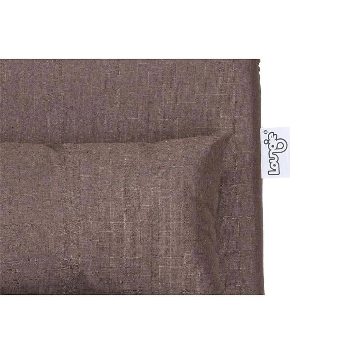 Brown Linen Floor Chair Z19624