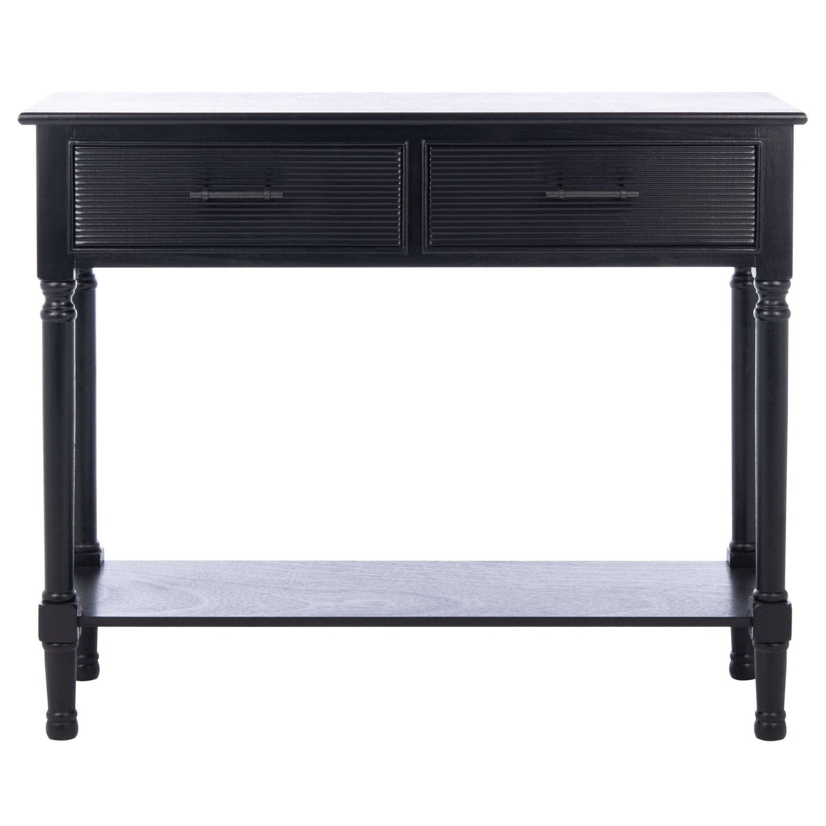 Black 2 Drawer Console Table X741