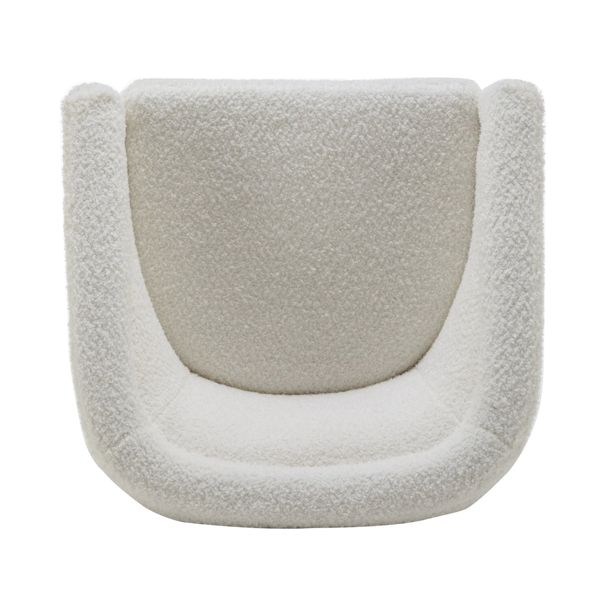 Cream Faux Leather Velvet Swivel Chair A946066