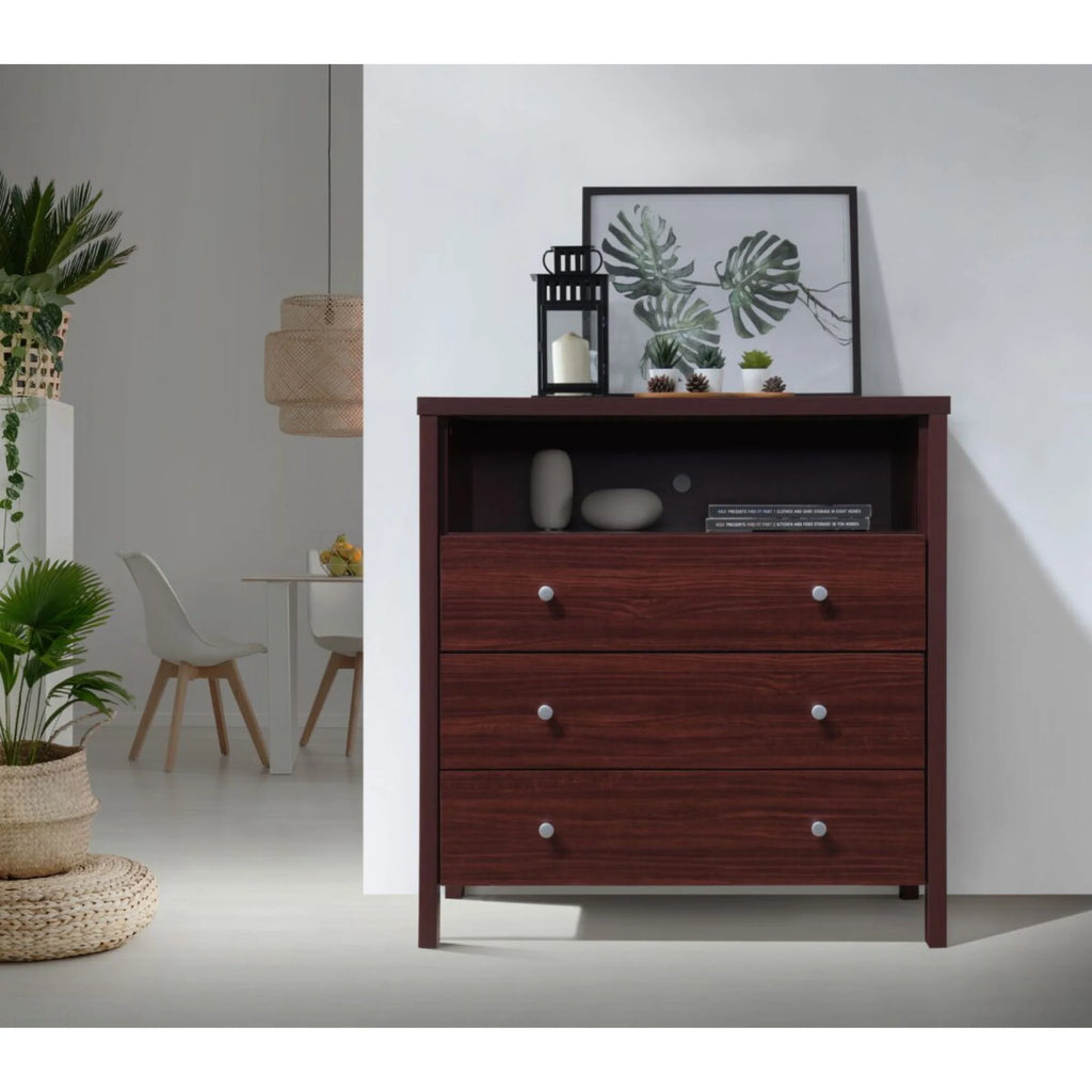 3-Drawer Dresser with Open Shelf X7533
