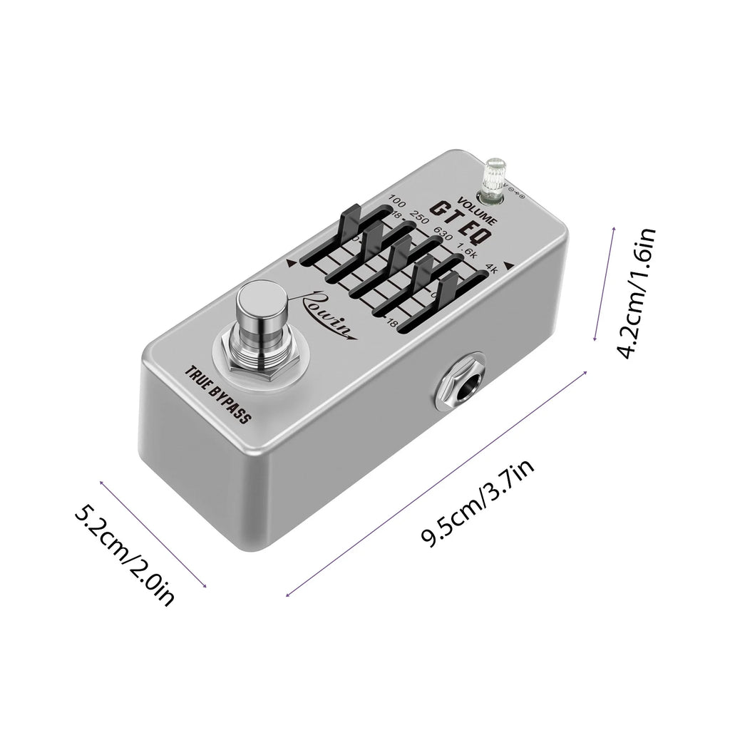 5-Band EQ Pedal for Electric Guitar with True Bypass S864