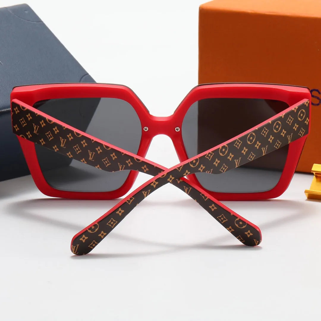Four Leaf Clover Print Polarized Sunglasses N35498