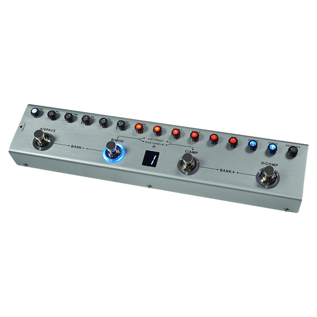 Effects Pedal with 3-Band Equalizers, XLR Balanced Output, and Multiple Delays/Reverbs H51626