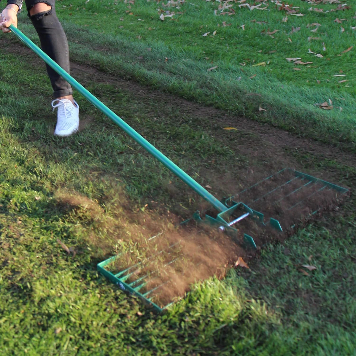 36 Inch Wide 72 Inch Handle Powder Coated Lawn Leveler Rake P968