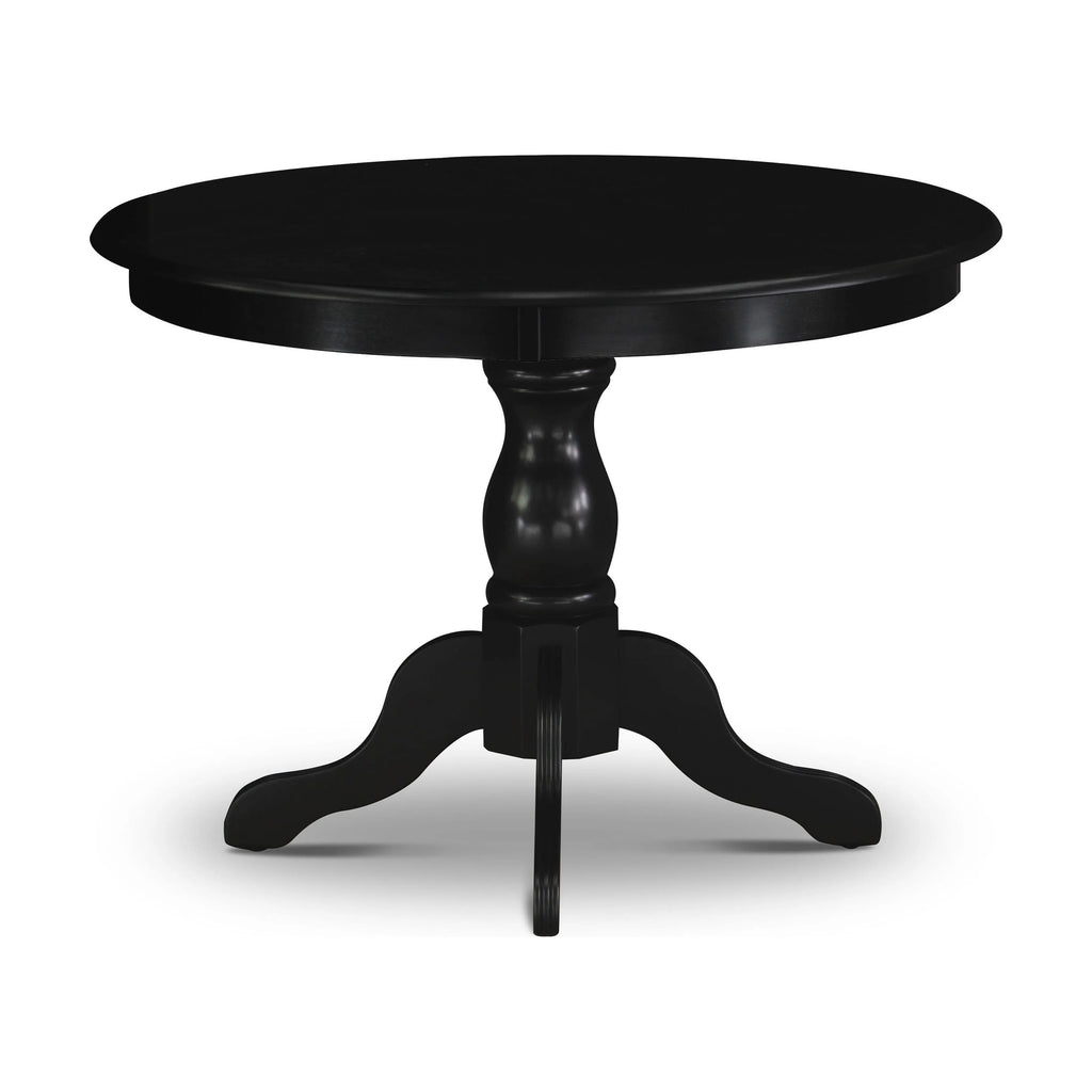 Black Wood Pedestal Dining Table A877222