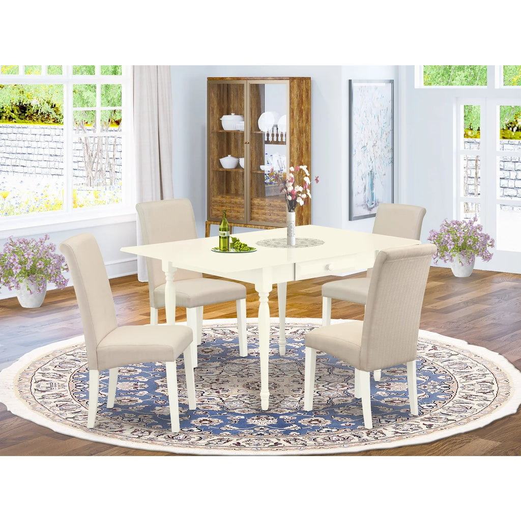5 Pc Dinette Set with Rectangle Drop Leaf Table and 4 Chairs S625840