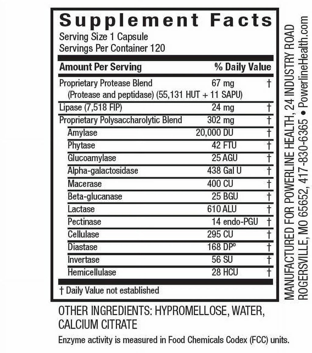 Enzyme Supplement 60 Ct K691193