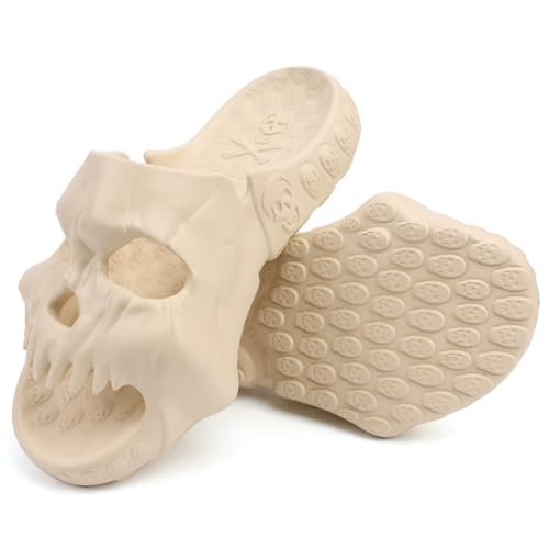 Skull Slides Sandals Open Toe Slip On W152384