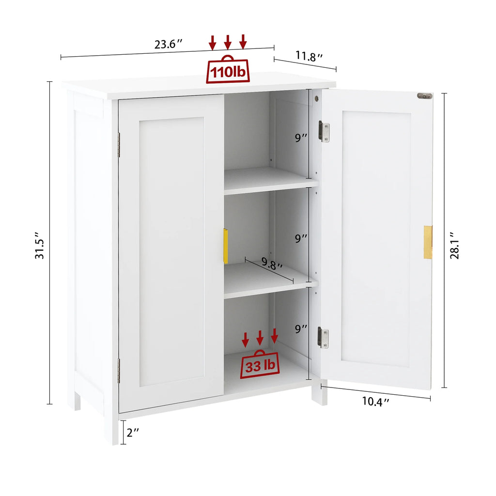 Bathroom Storage Cabinet with 2 Doors L660579