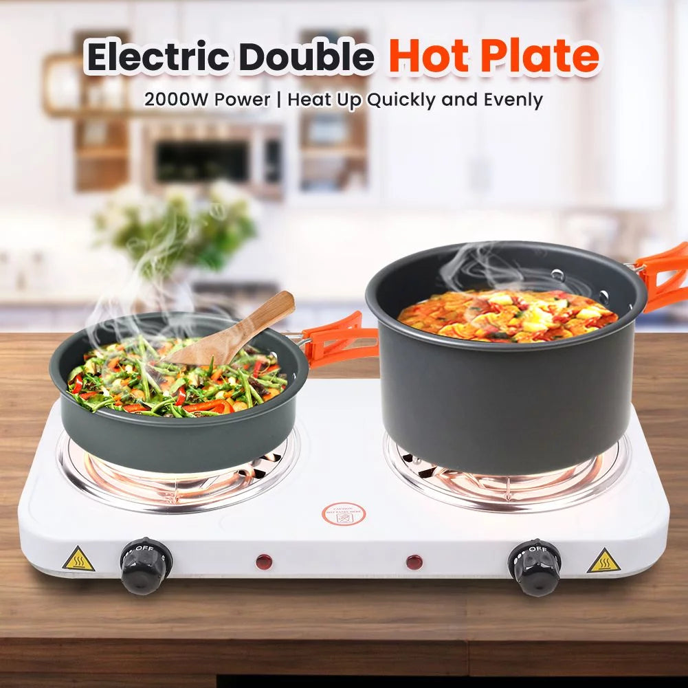 2000w Portable Electric Double Burner G863