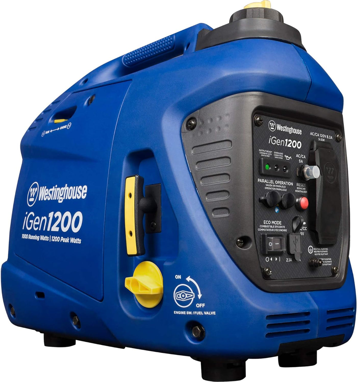 Portable Inverter Generator 2200 Peak Watts Gas Powered E611
