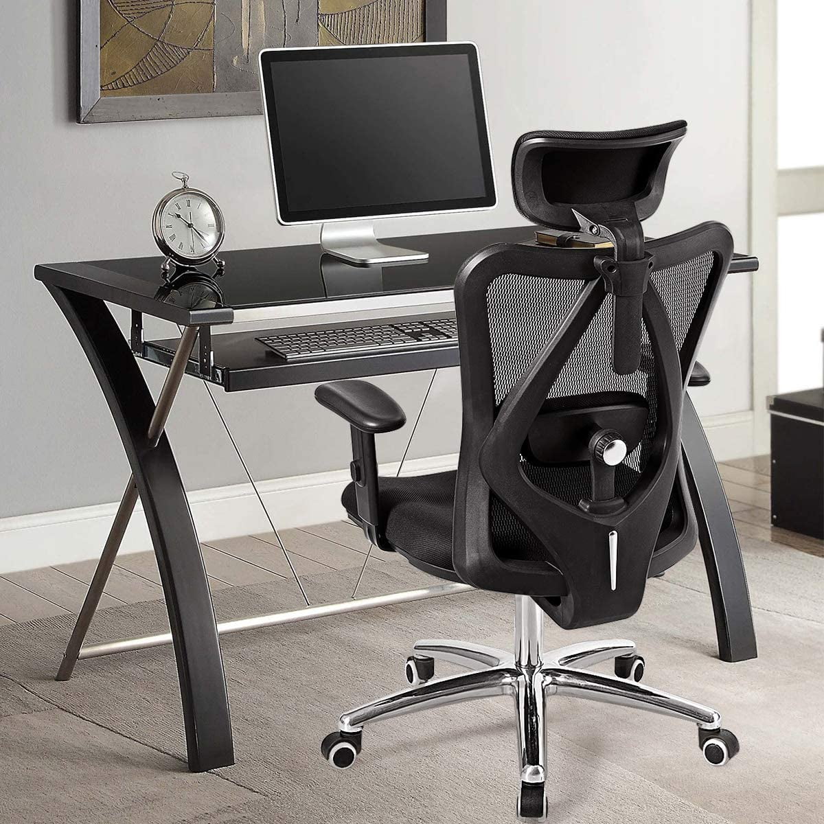 Black Ergonomic Mesh Office Chair N35114