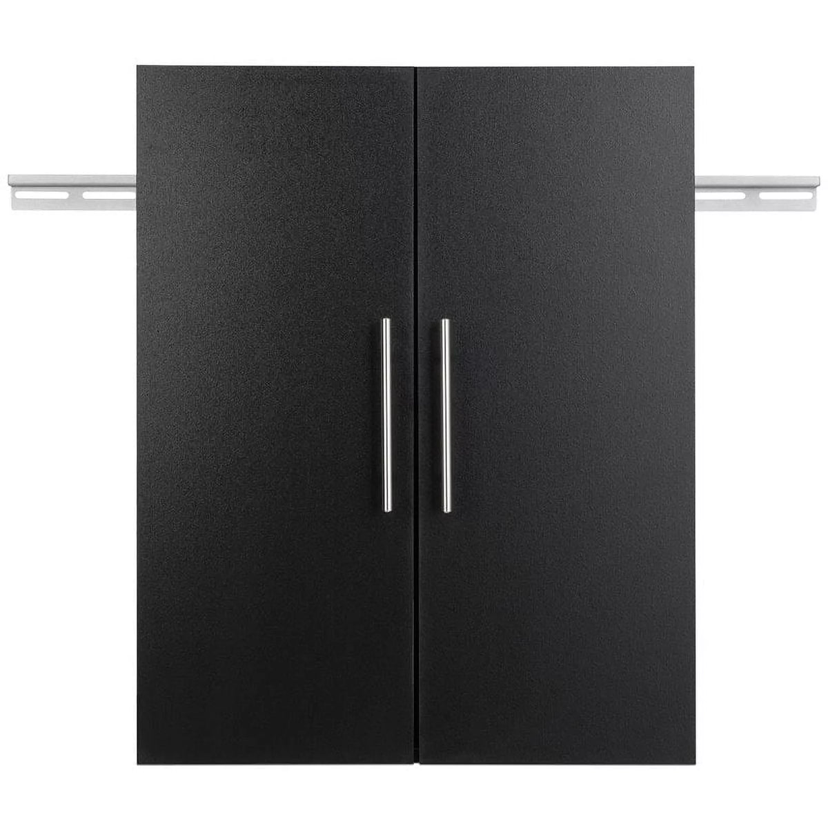 24" Black Wooden Storage Cabinet L408