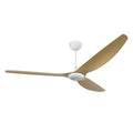 84 Ceiling Fan with Caramel Aluminum Blades and White Finish T6940
