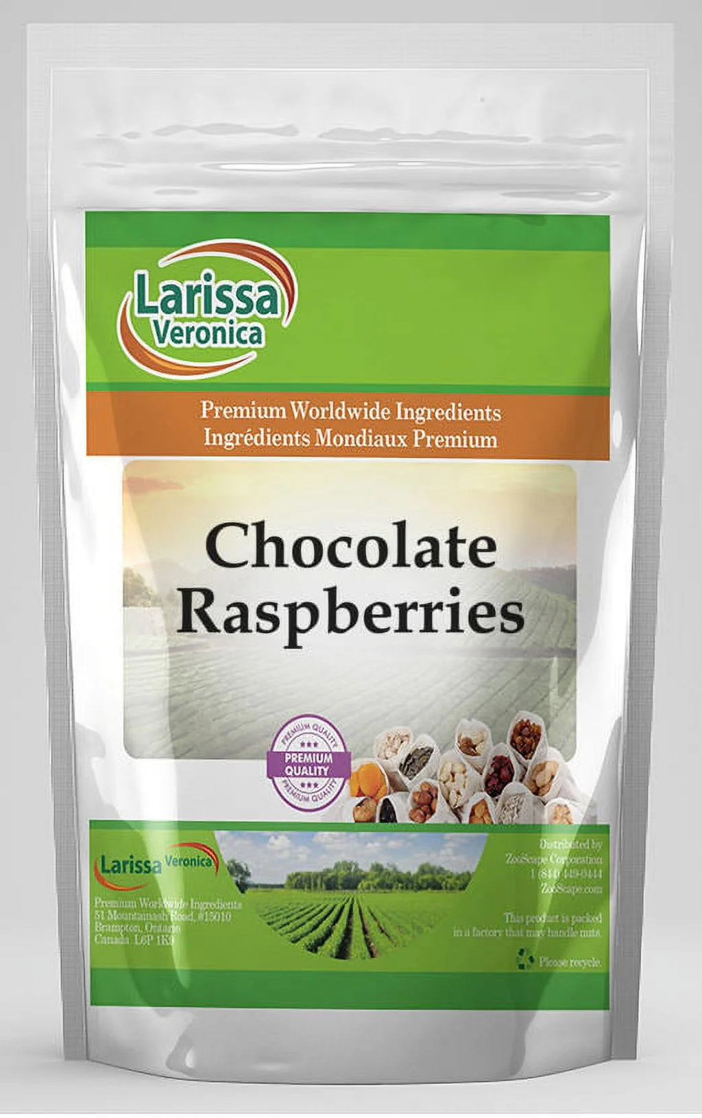 Dark Chocolate Covered Raspberries 4 oz 3-Pack A736