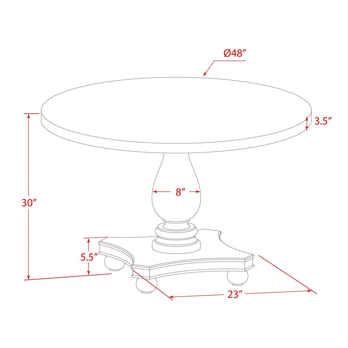 5-Piece Wood Dining Set S941738