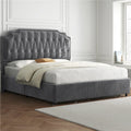 Queen Upholstered Bed with 4 Storage Drawers G951942