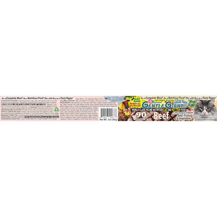 Natural Non-GMO Beef Cat & Kitten Can Food D645566