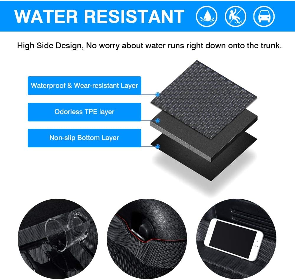 Trunk Mat Toyota RAV4 2019-2022 Cargo Liner Waterproof X6687