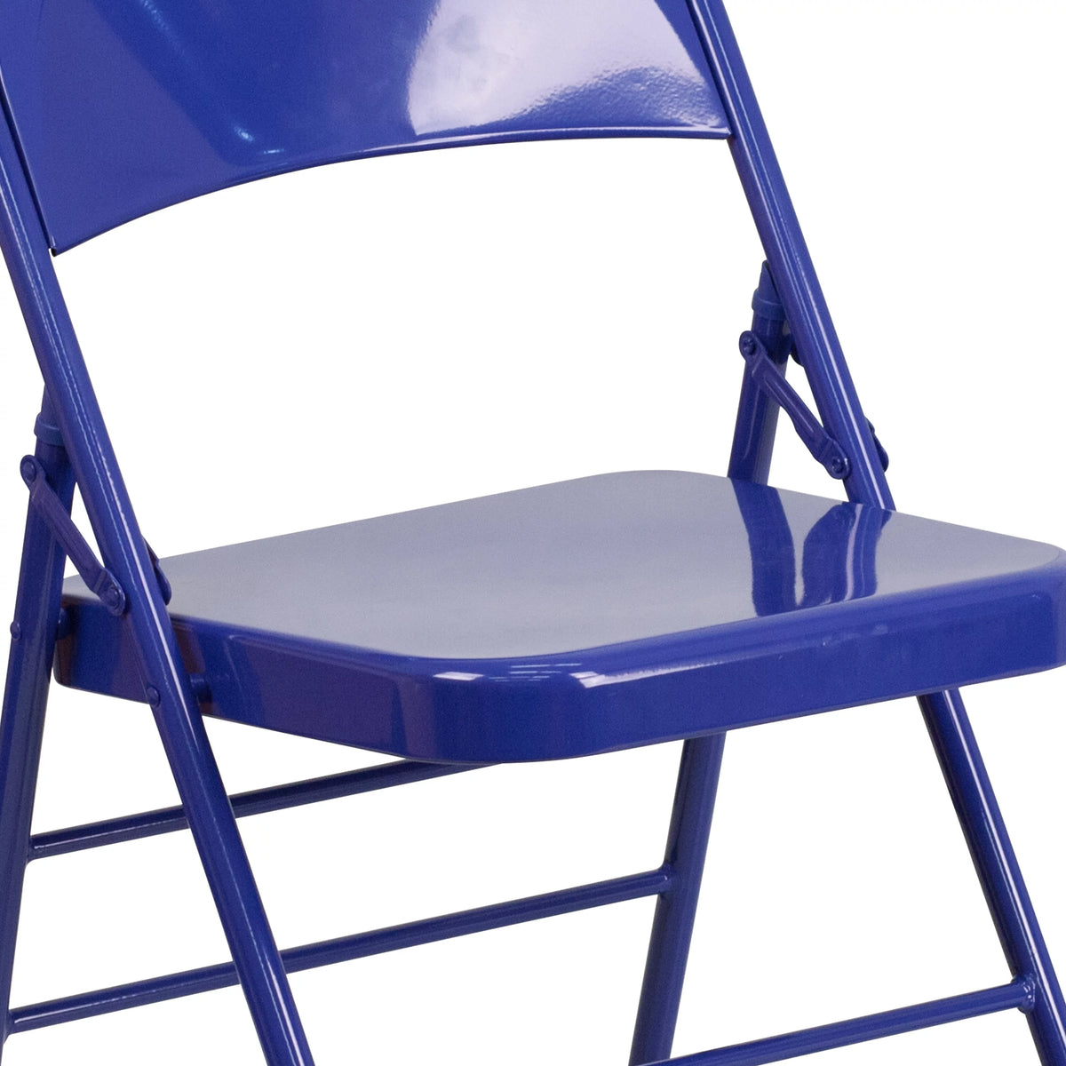 Cobalt Blue Metal Folding Chair S2307
