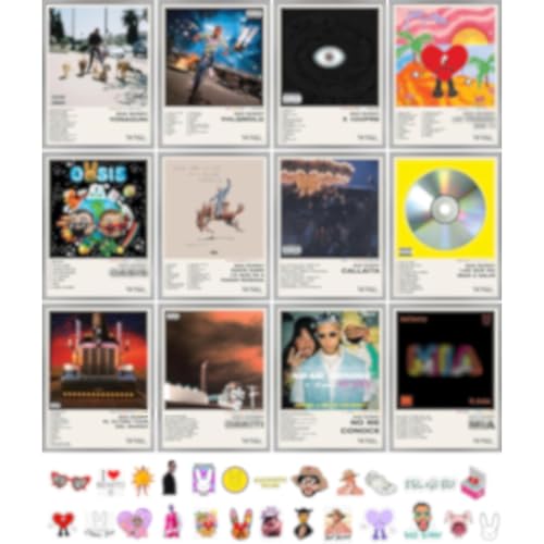 12 Pcs Album Cover Posters 12x16" S292