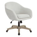 Dove Grey Plush Office Chair P549