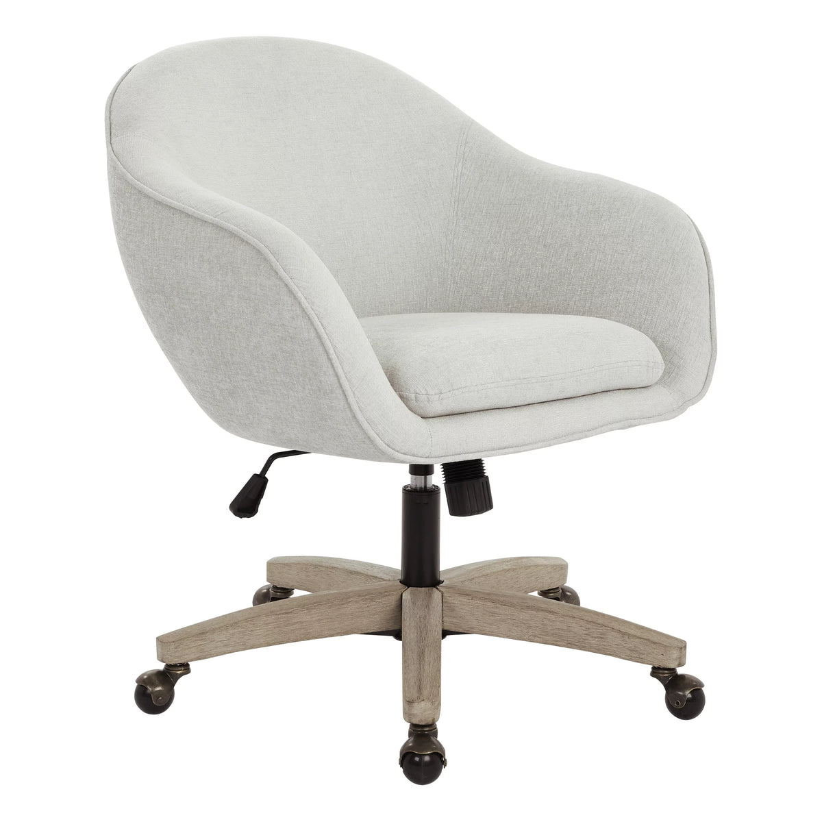 Dove Grey Plush Office Chair P549