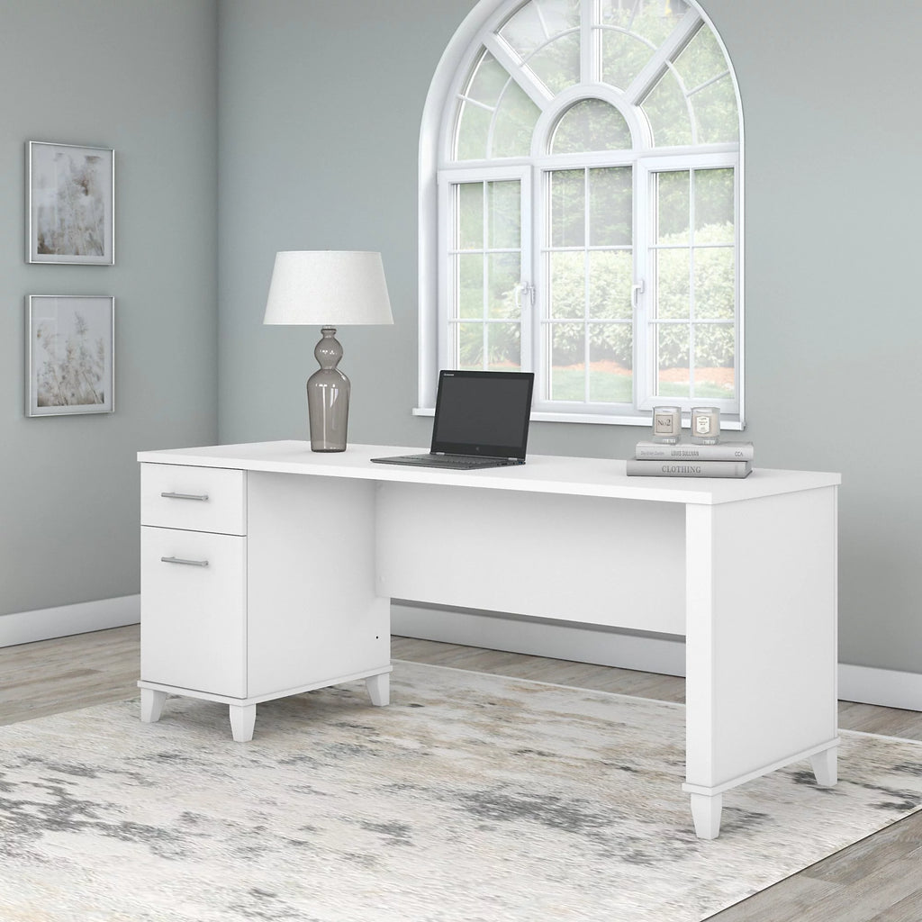 72" Single Pedestal Desk B379