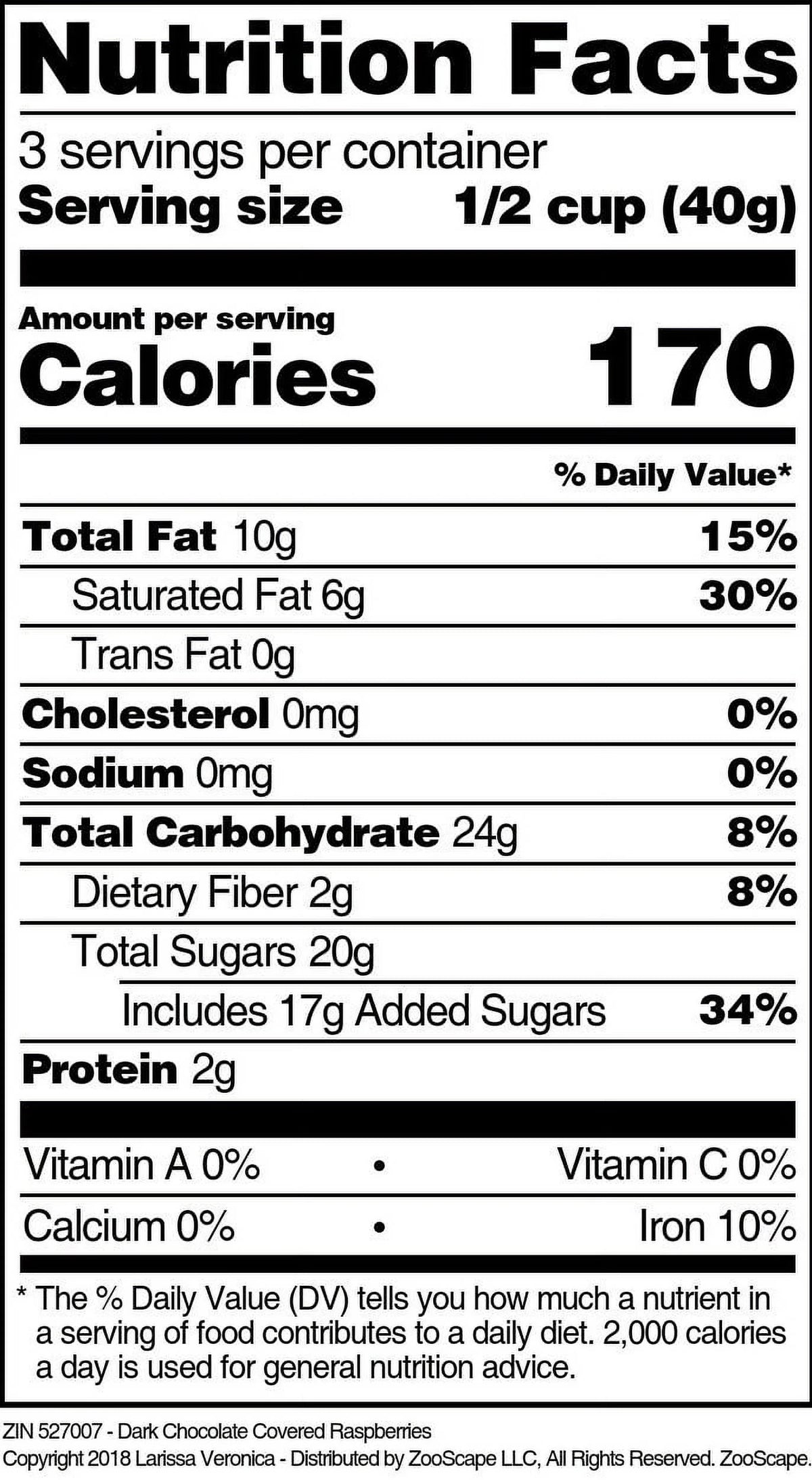 Dark Chocolate Covered Raspberries 4 oz 3-Pack A736
