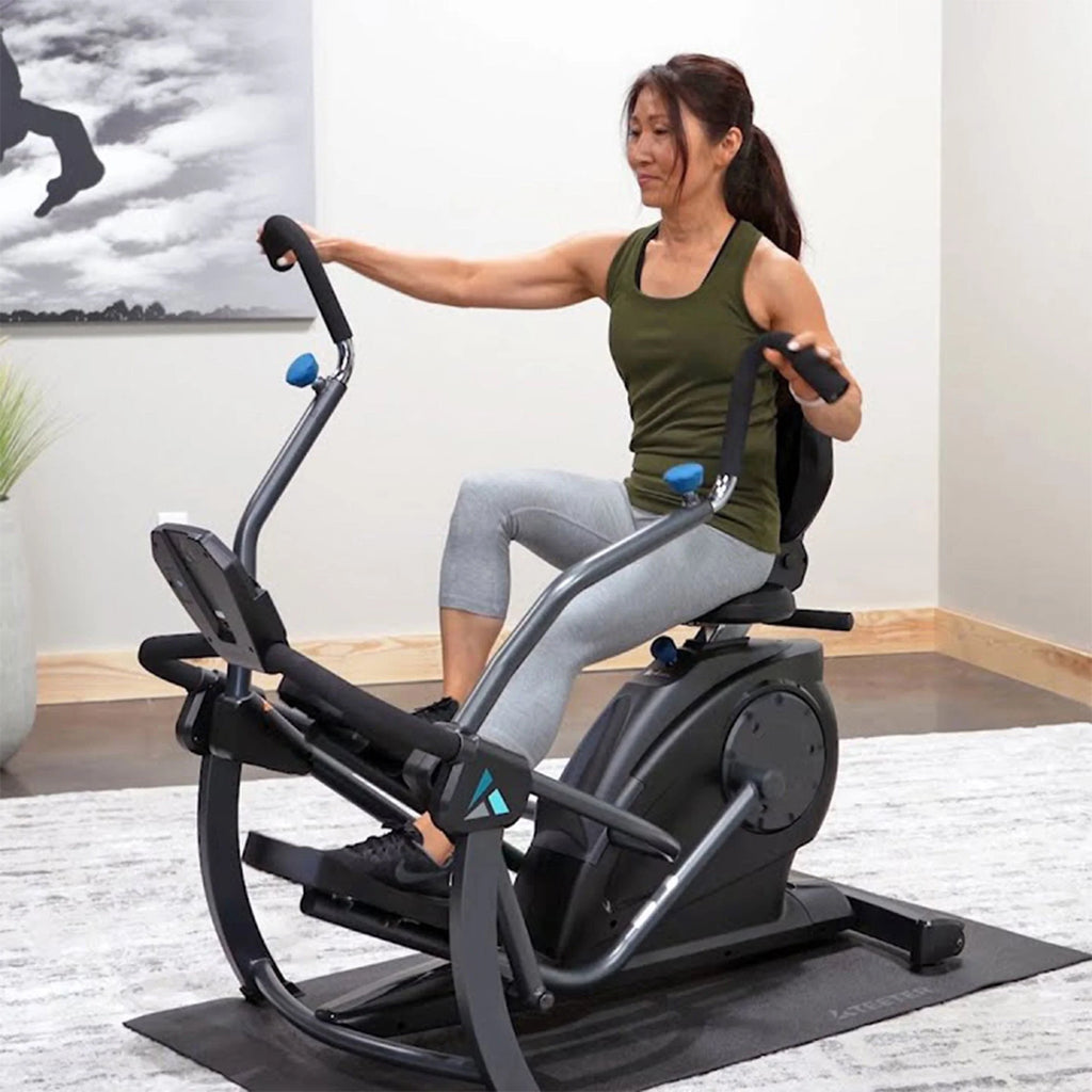 Black Recumbent Cross Trainer and Cardio Elliptical T97183