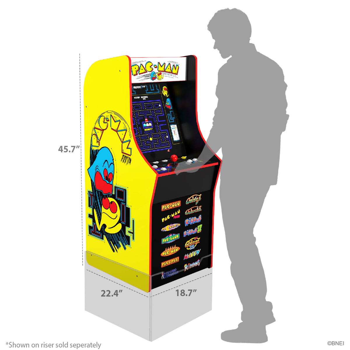 4 Feet Tall 14 Classic Games 17-inch Screen Arcade Game Z836012