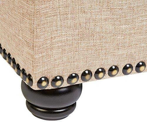 Rectangular Fabric Storage Ottoman V77276