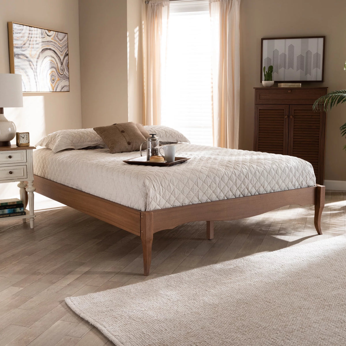 Queen Size Wood Bed Frame U181